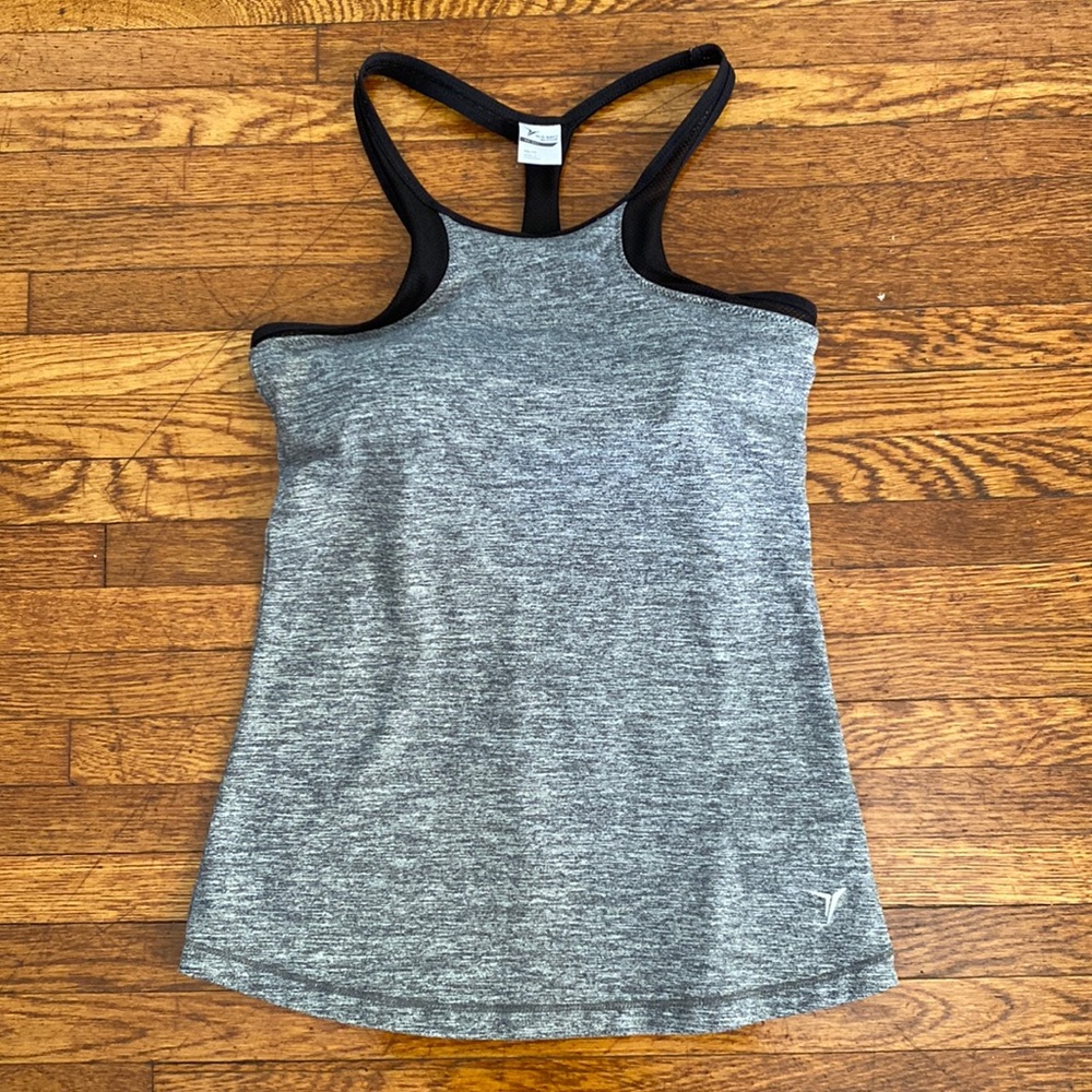 Old Navy Active Gray Racerback Tank Top